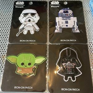 Star Wars Levi Loungefly Iron-On Patch lot of 4 New with tags